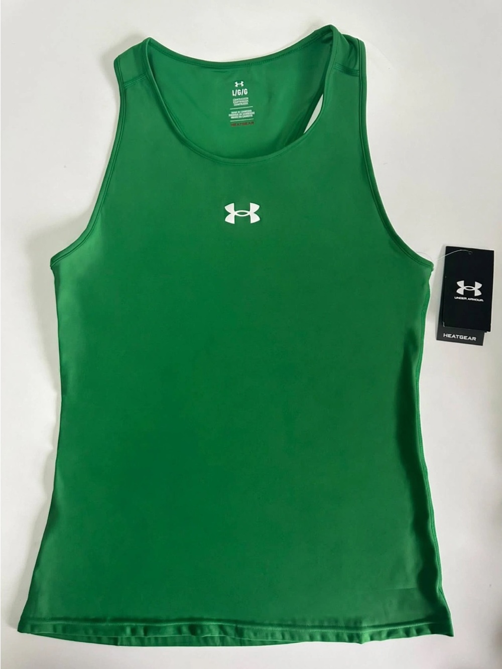 Under Armour Women’s Green HeatGear Tank Top Size Large